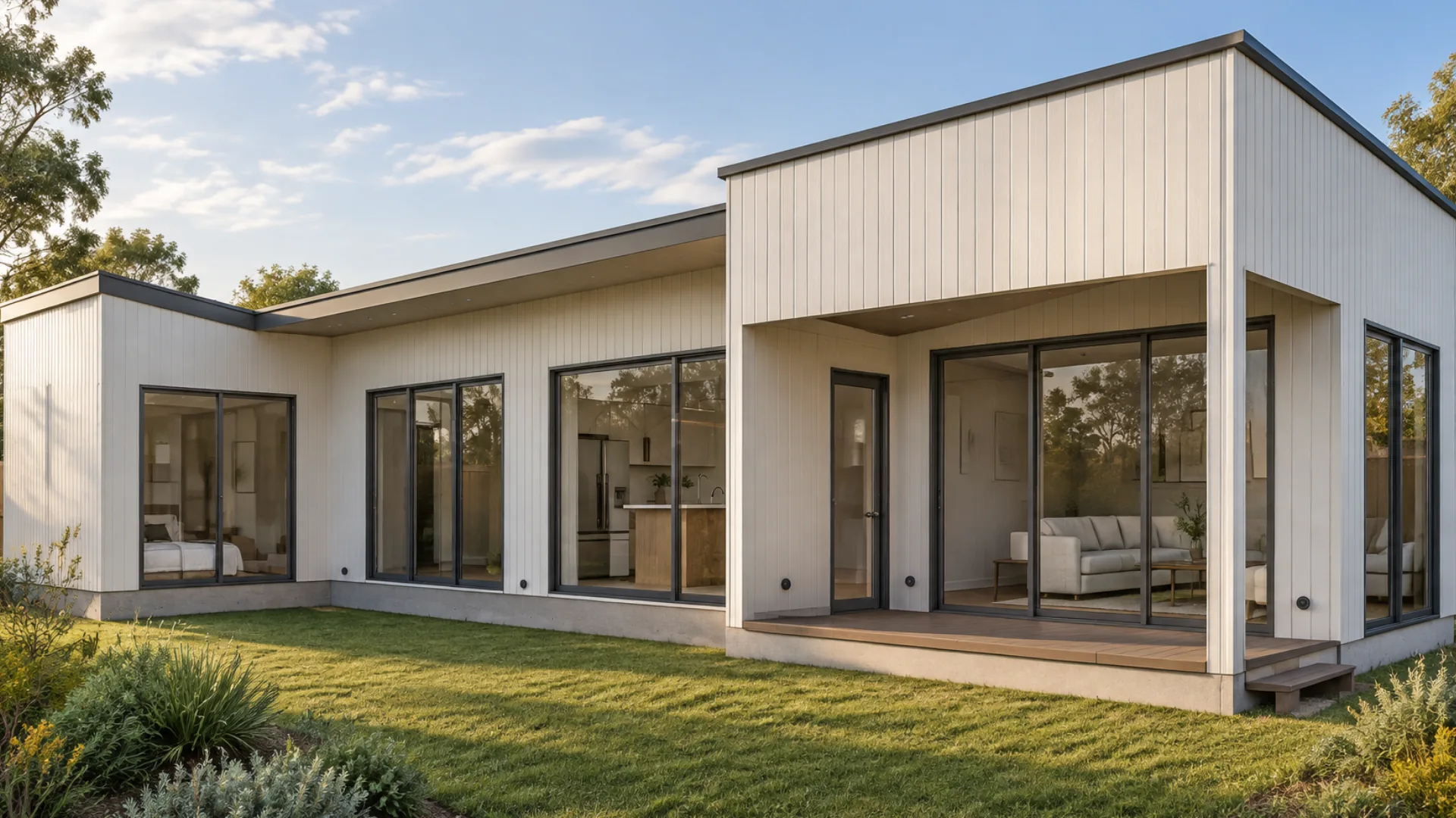 The Blanche granny flat — l-shaped two-bed with a separate sleeping wing