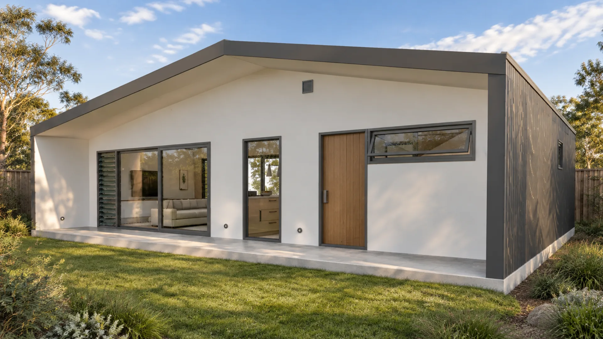 The Doris granny flat — compact two-bed with a flexible study