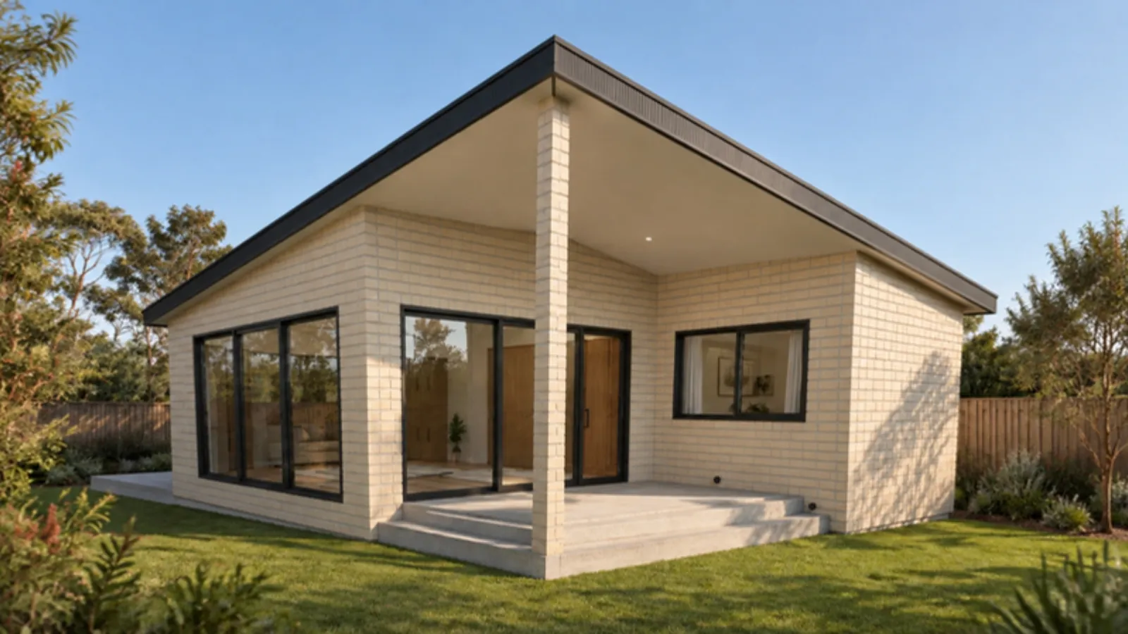 The Barbara granny flat — Brick facade treatment