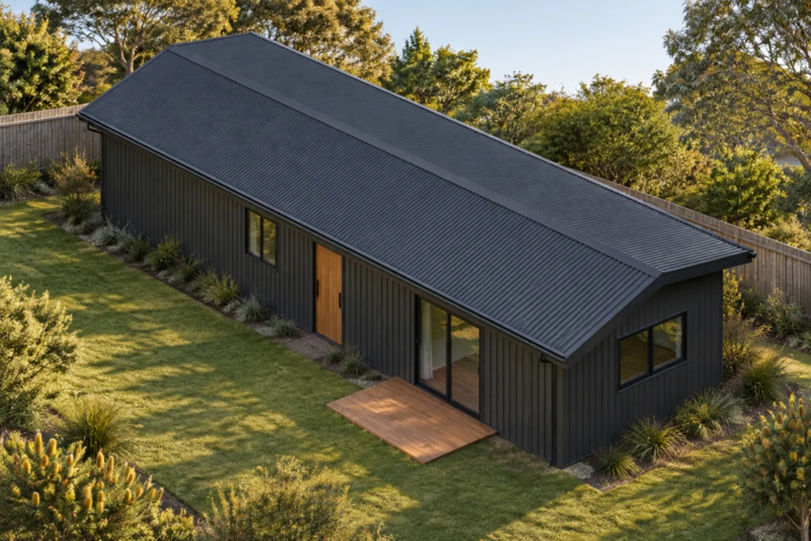 The Beryl granny flat — Monument facade treatment
