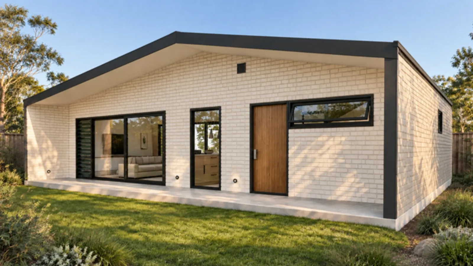 The Doris granny flat — Brick facade treatment