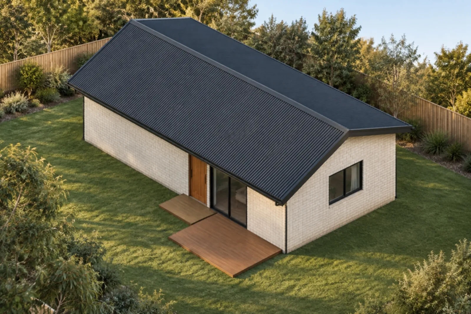 The Edna granny flat — Brick facade treatment