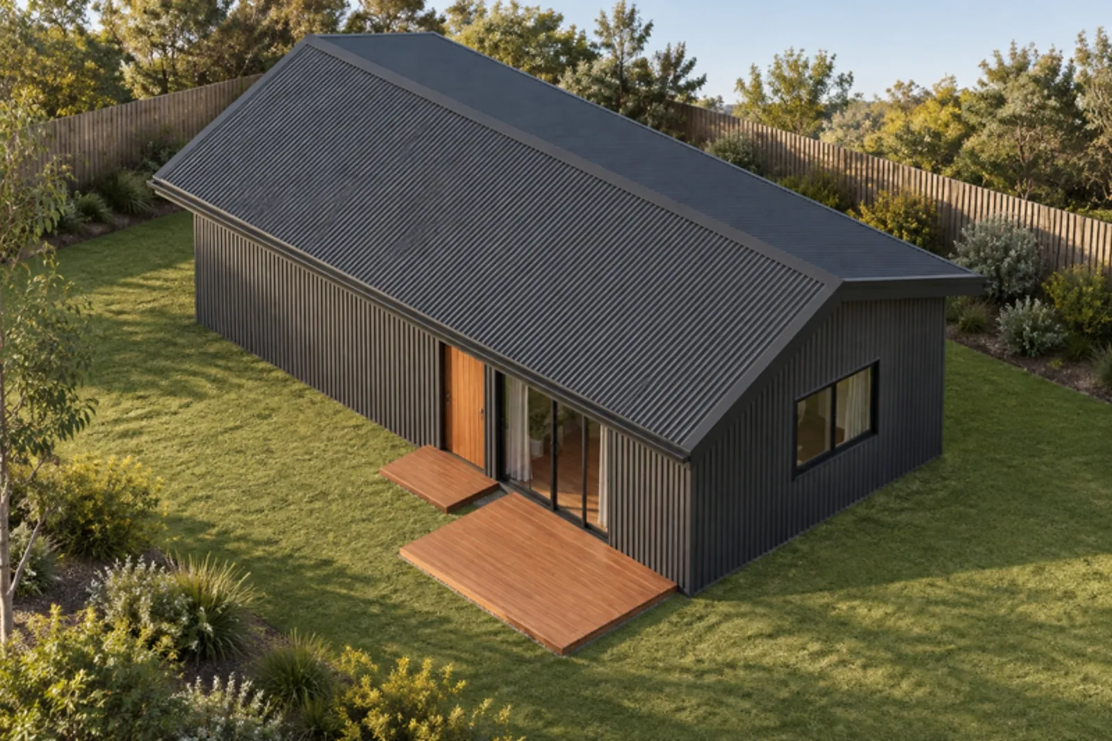 The Edna granny flat — Monument facade treatment