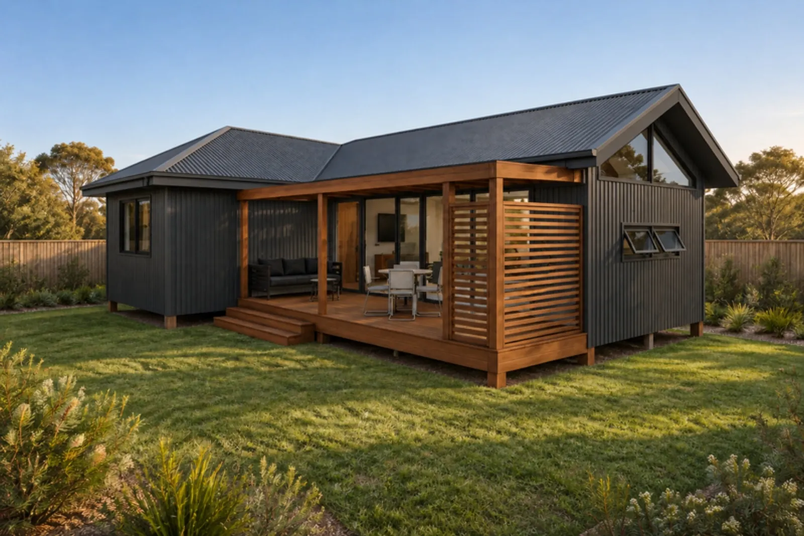 The Flo granny flat — Monument facade treatment