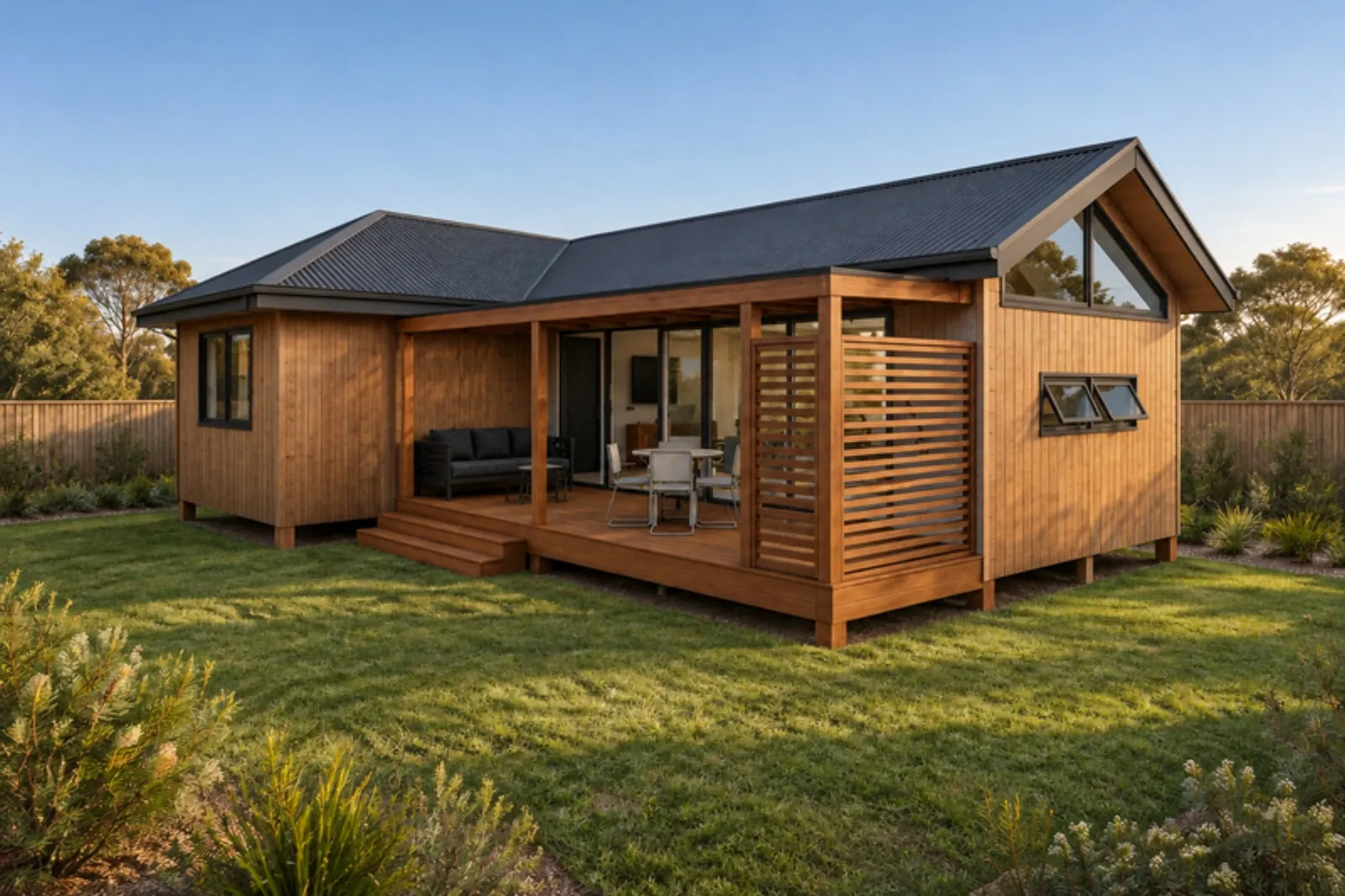 The Flo granny flat — Timber facade treatment
