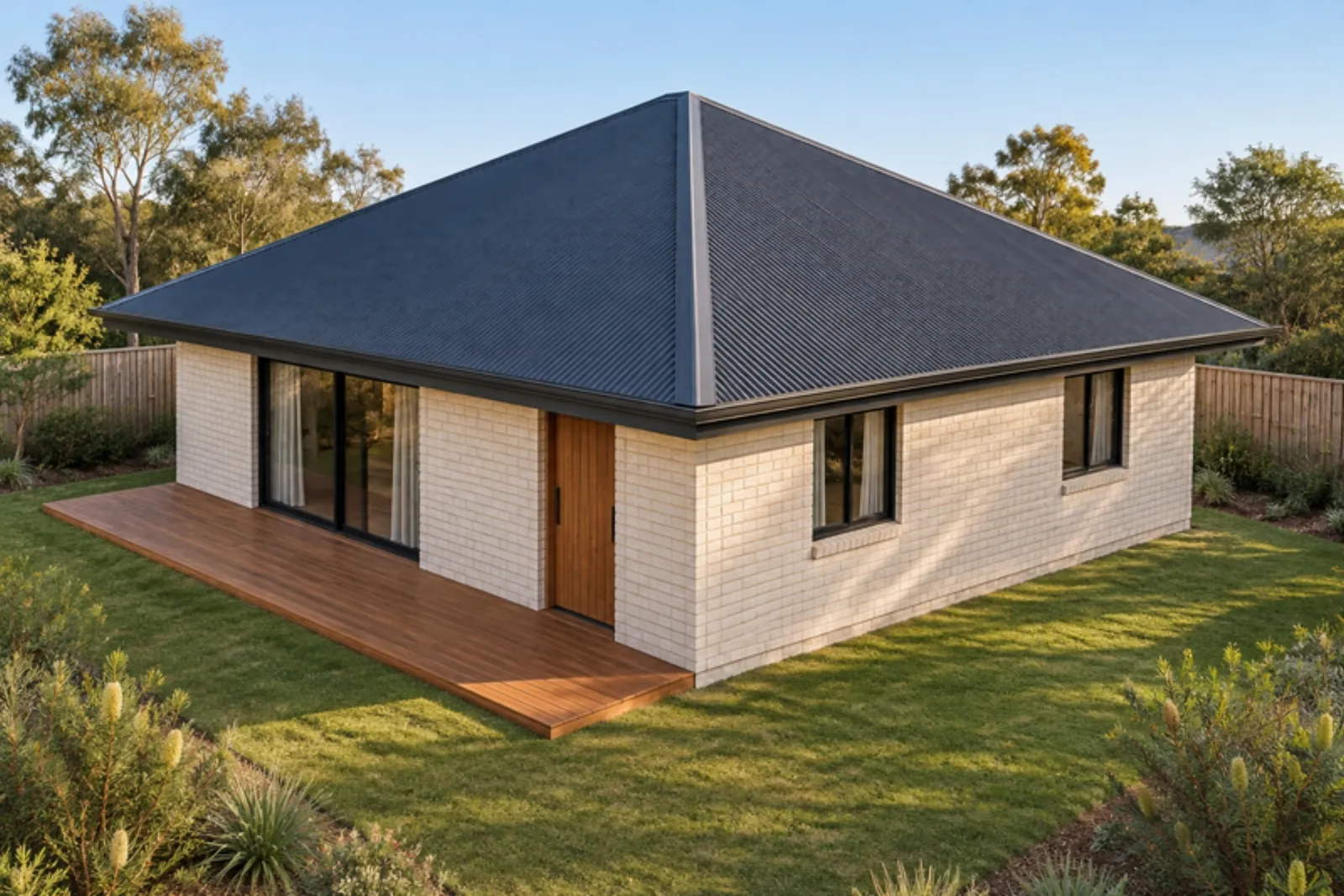 The Gladys granny flat — Brick facade treatment