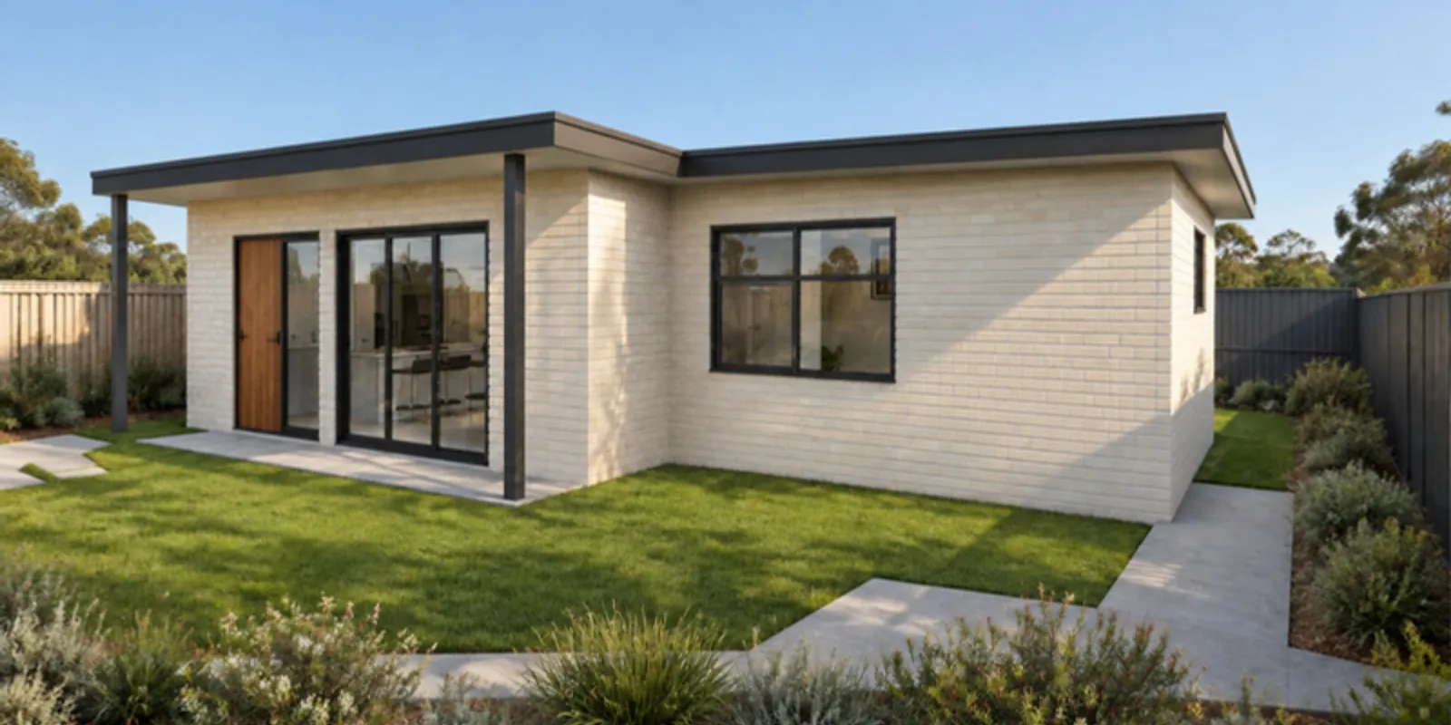 The Joyce granny flat — Brick facade treatment