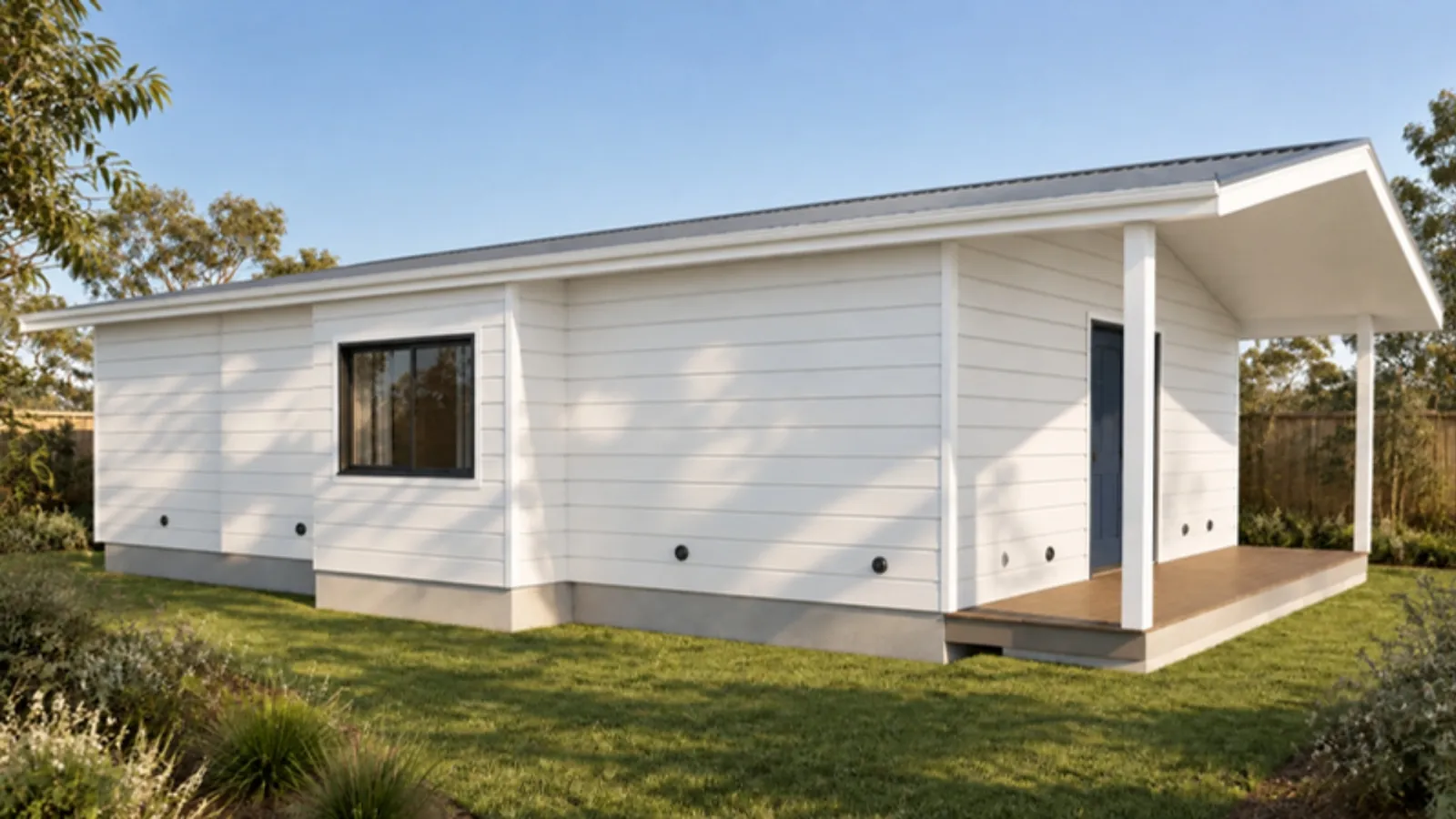 The Karen granny flat — Hamptons facade treatment