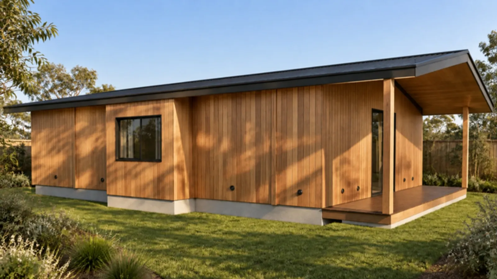 The Karen granny flat — Timber facade treatment