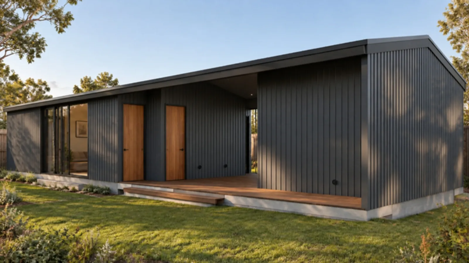 The Lotta granny flat — Monument facade treatment