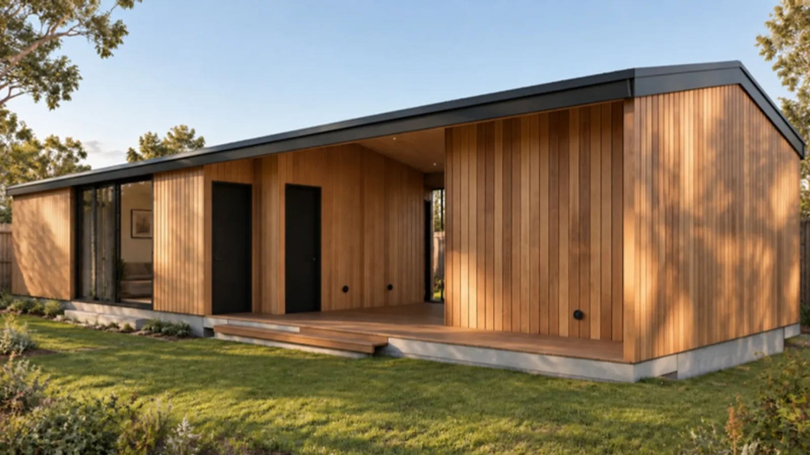 The Lotta granny flat — Timber facade treatment