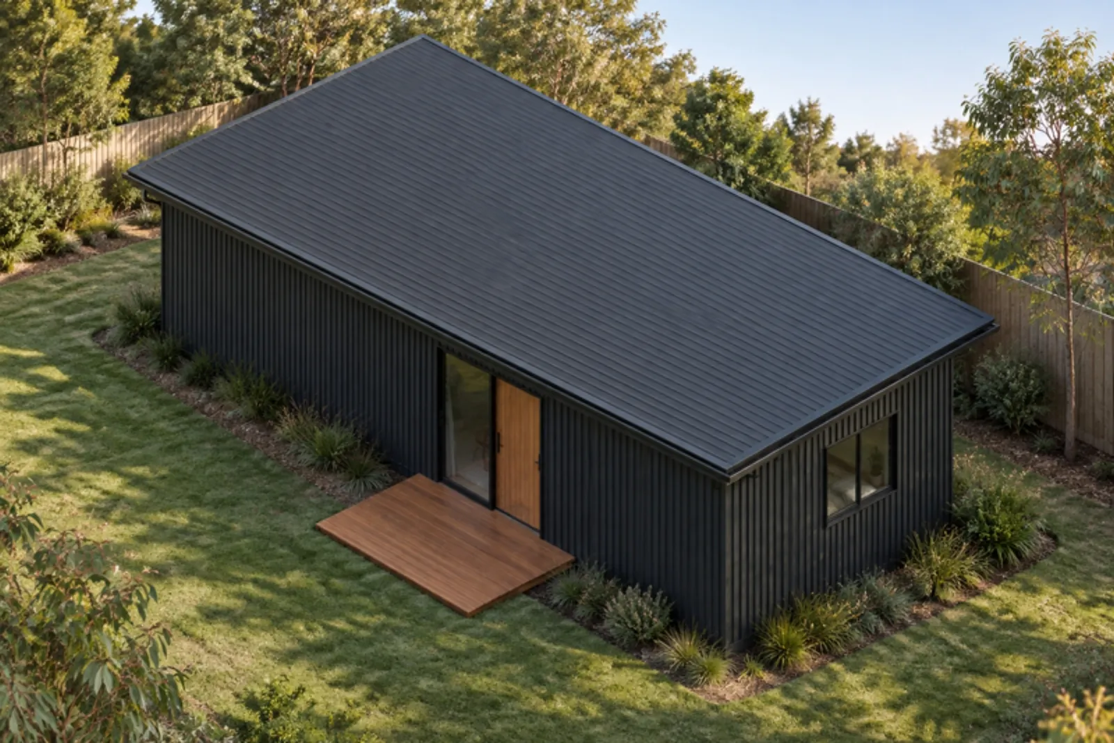 The Mavis granny flat — Monument facade treatment
