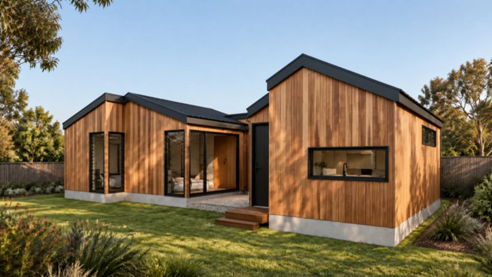 The Pattsi granny flat — Timber facade treatment