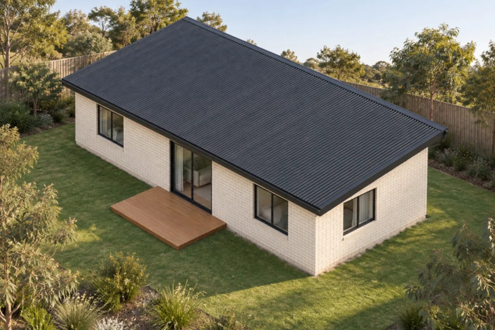 The Shirley granny flat — Brick facade treatment