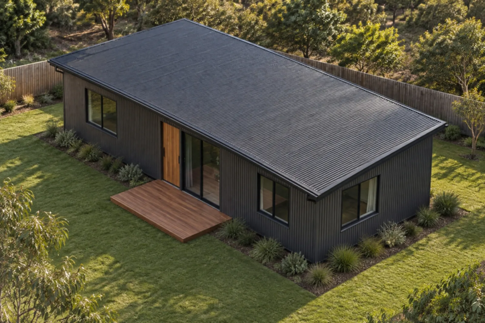 The Shirley granny flat — Monument facade treatment