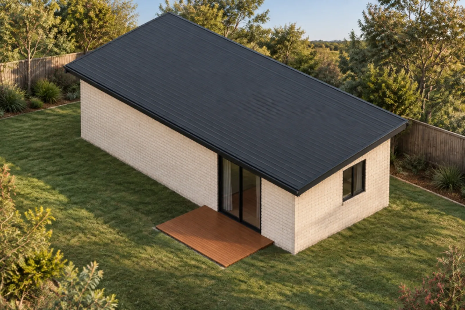 The Thelma granny flat — Brick facade treatment