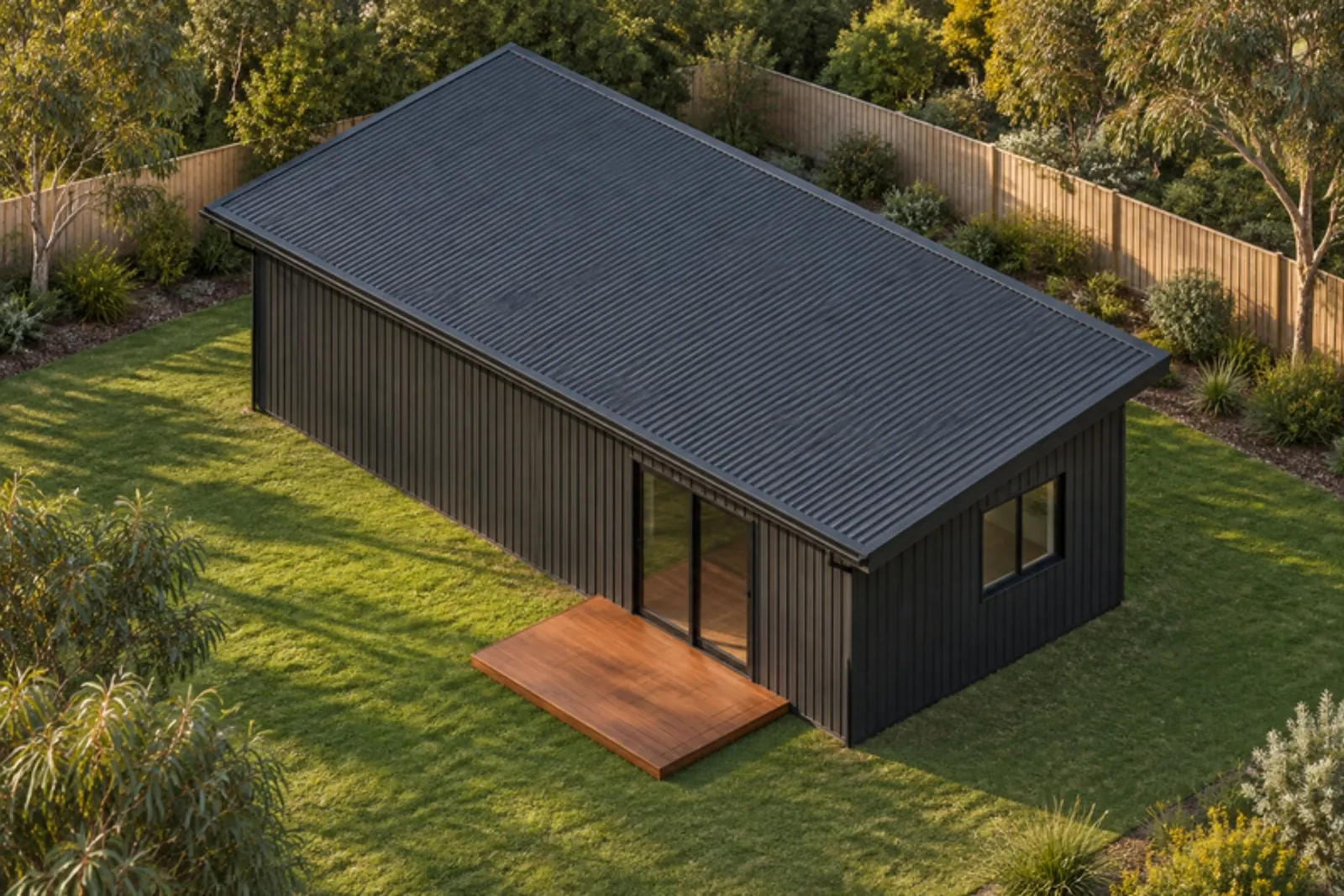 The Thelma granny flat — Monument facade treatment