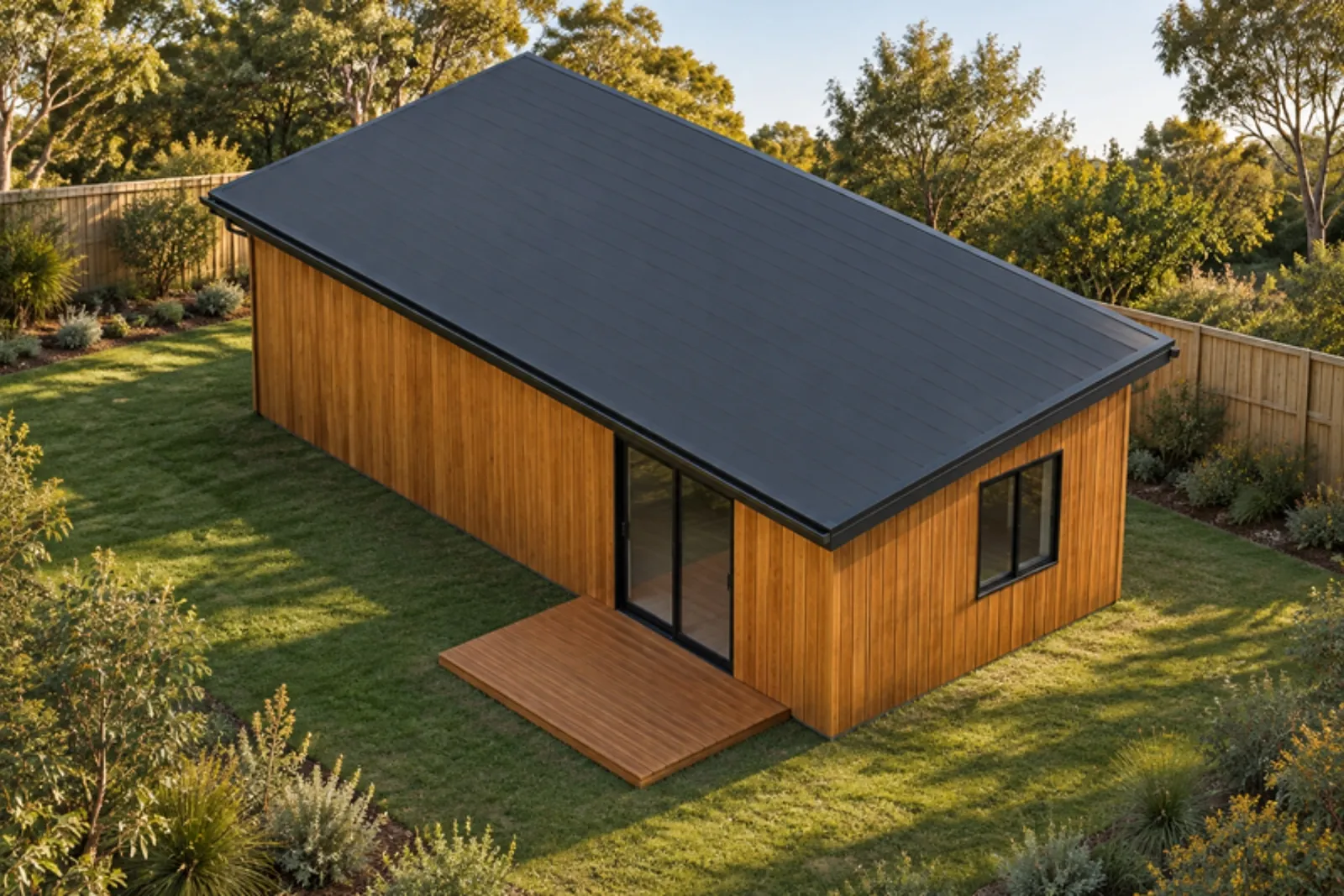 The Thelma granny flat — Timber facade treatment