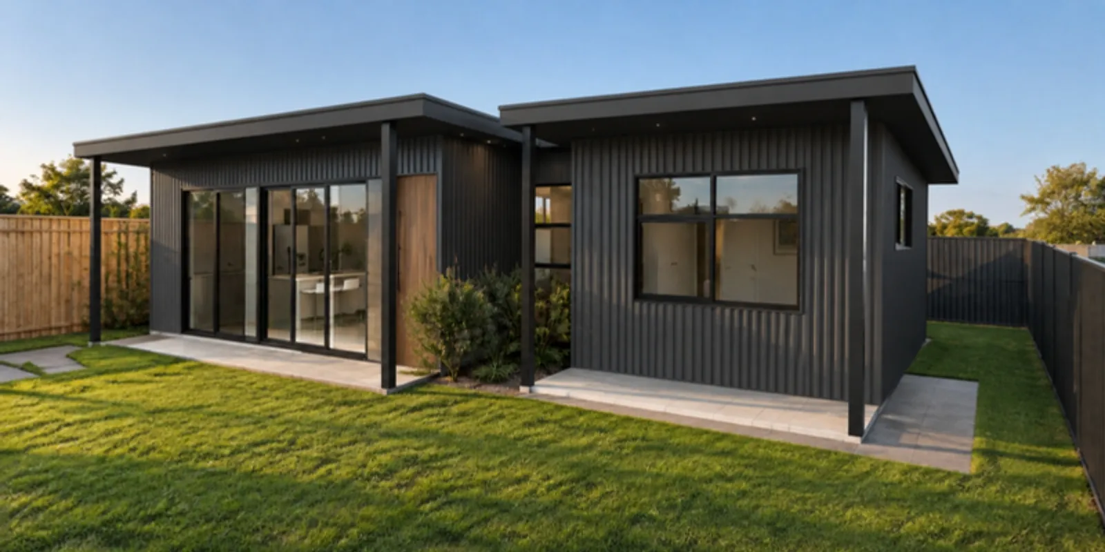 The Vera granny flat — Monument facade treatment