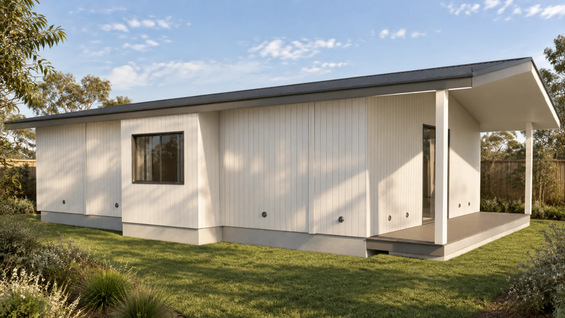 The Karen granny flat — a one-bed with a 22 m² main suite