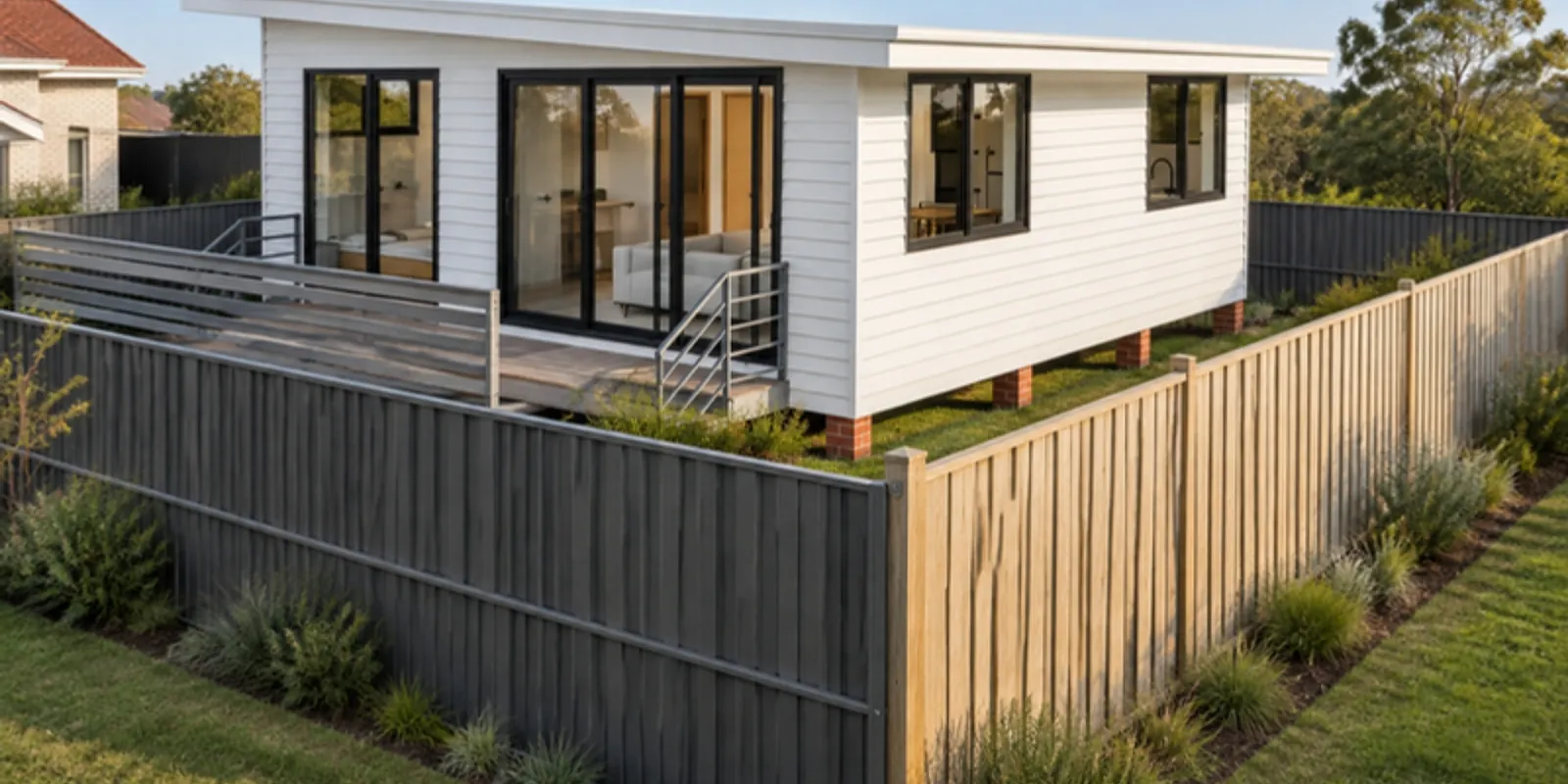 The Peggy granny flat — a compact two-bed on piers for awkward backyards