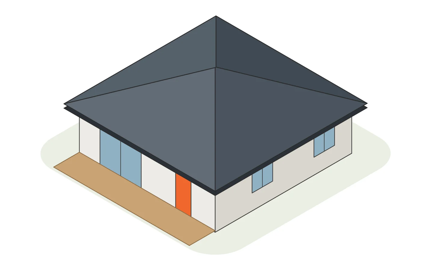 The Gladys granny flat — two bedrooms behind a full-width verandah