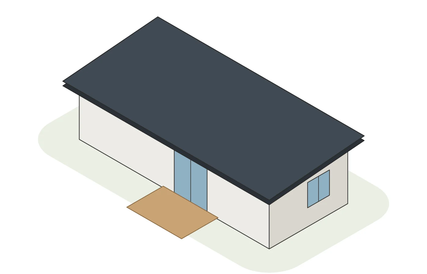 The Mavis granny flat — two bedrooms in forty square metres